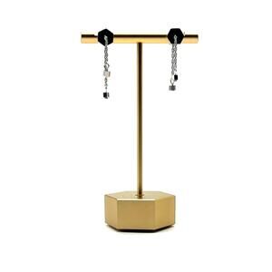 Minimalist Chain Earrings Dainty Geometric Dangle Modern Industrial Jewelry